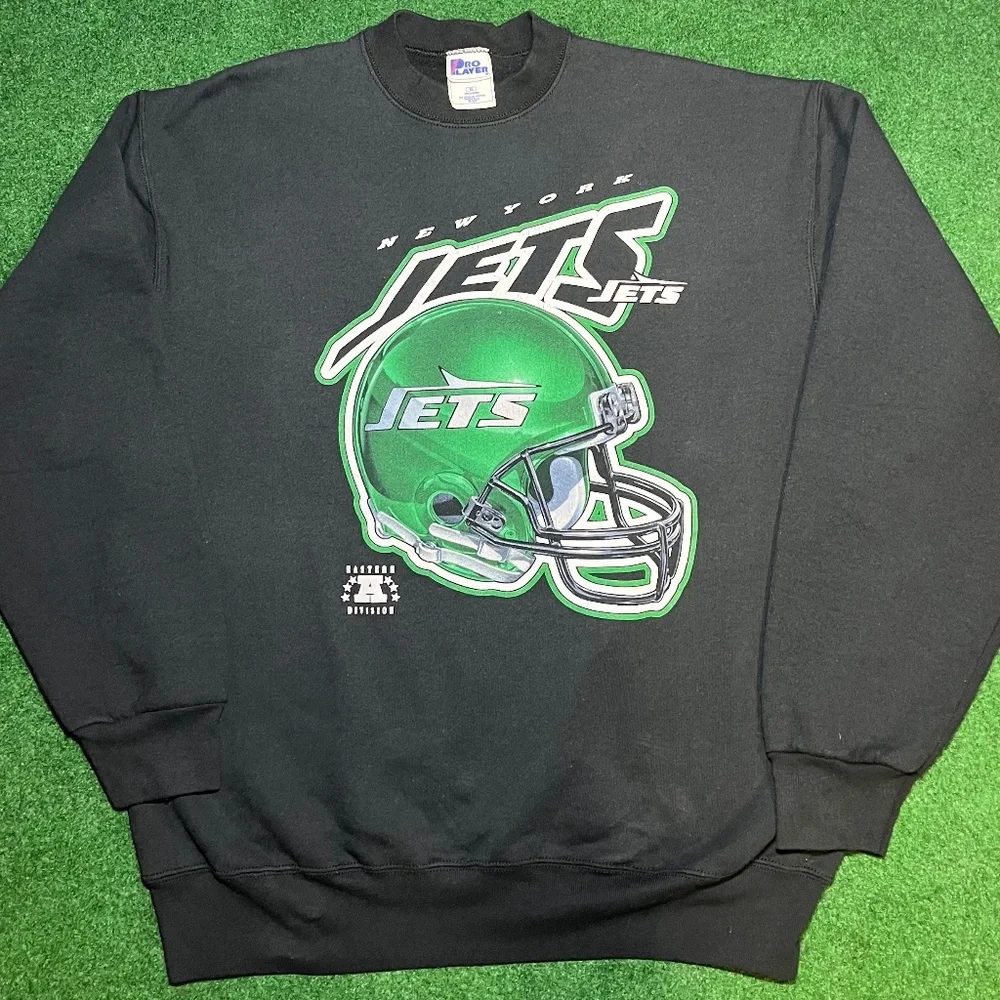 New York Jets Vintage Pro Player Crewneck Made in USA - Picture 1 of 5